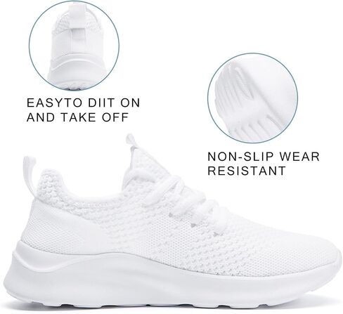 Women Walking Shoes Ladies Running Sneakers Breathable Mesh Sports Shoes Casual Lightweight Gym Lace up Sneakers Fitness Athletic Slip On Comfortable in Saudi Arabia
