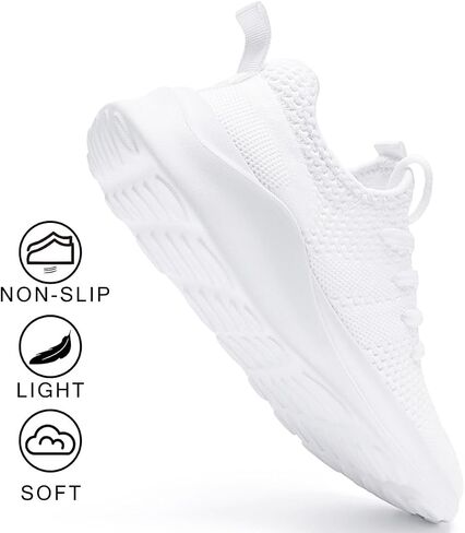 Women Walking Shoes Ladies Running Sneakers Breathable Mesh Sports Shoes Casual Lightweight Gym Lace up Sneakers Fitness Athletic Slip On Comfortable in Saudi Arabia