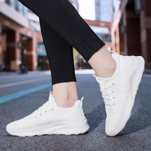 Women Walking Shoes Ladies Running Sneakers Breathable Mesh Sports Shoes Casual Lightweight Gym Lace up Sneakers Fitness Athletic Slip On Comfortable in Saudi Arabia