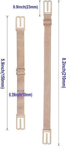 LeonHien Women's Bra Strap Clips Holder Non-slip Adjustable Elastic in Kuwait