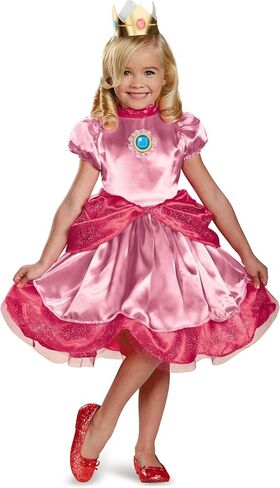 Nintendo Super Mario Brothers Princess Peach Girls Toddler Costume, Medium/3T-4T in Saudi Arabia