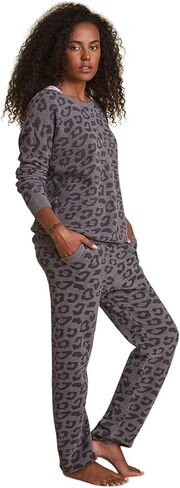 Barefoot Dreams CozyChic Ultra Lite Barefoot in The Wild سروال رياضي للنساء، ملابس نوم فاخرة، قيعان رياضية in Kuwait