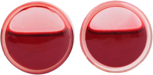 IPINK -2 قطعة من سدادات الأذن الحمراء السائلة من الأكريليك باللون الأحمر ومزدوجة مضيئة قياس الأنفاق 0 جرام-5/8 in Kuwait
