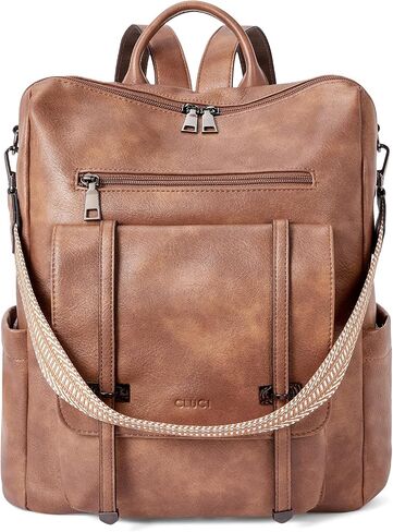 CLUCI Backpack Purse for Women Leather Backpack Purse Travel Fashion Convertible Designer Ladies Shoulder Bags in Saudi Arabia