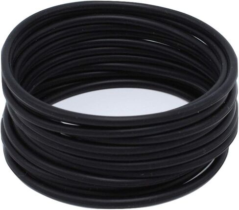 20 قطعة من اساور جيلي السيليكون السوداء الناعمة والقابلة للتمدد للغاية in Kuwait