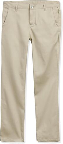 Educated Uniforms Girls 2-20 Flat Front Adjustable Waist Straight School Pant in Saudi Arabia