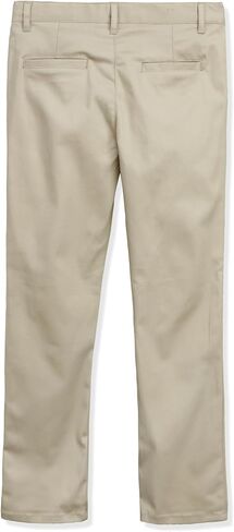 Educated Uniforms Girls 2-20 Flat Front Adjustable Waist Straight School Pant in Saudi Arabia