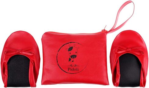 Ballet Flats Shoes -Women's Foldable Portable Travel Roll Up Shoes with Pouch in Kuwait