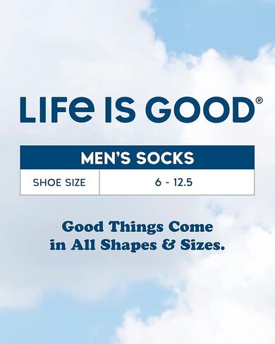 Life is Good Men's Socks - Cushion Low Cut Athletic Socks (6 Pack) in Saudi Arabia