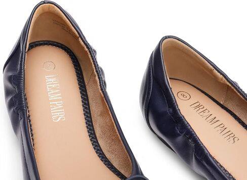 DREAM PAIRS للنساء باليه مريح بدون كعب فستان مستدير قابل للطي ناعم كاجوال سهل الارتداء للعمل حذاء مسطح مع فيونكة in Saudi Arabia