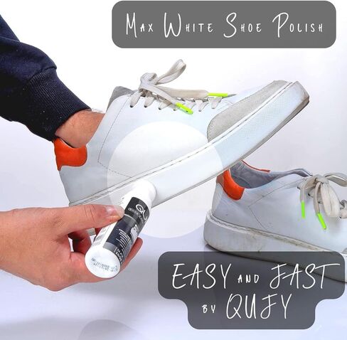 QUFY Foam Shoe Cleaner Sneakers Kit White Shoe Polish Microfiber Shoe Cloth Shoe Brush and Tape 5 in 1 in Kuwait