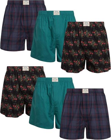 ملابس داخلية للرجال من Lucky Brand - بوكسر كلاسيكي منسوج مع ذباب عملي (6 عبوات) in Saudi Arabia