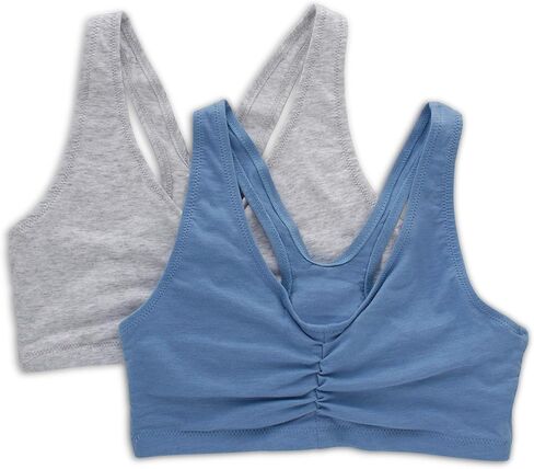 حمالة صدر نسائية Hanes X-Temp لاسلكية، حمالة صدر بلوفر مطاطية، حمالة صدر منخفضة التأثير Racerback، قطعتان in Kuwait