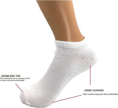 جوارب رياضية منخفضة القطع للنساء من Jovely ، جوارب الجري لا تظهر ، جوارب رياضية، جوارب كاجوال غير منزلقة، 10 أزواج in Kuwait