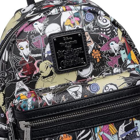حقيبة ظهر صغيرة مطبوع عليها شخصيات Loungefly The Nightmare Before Christmas in Kuwait