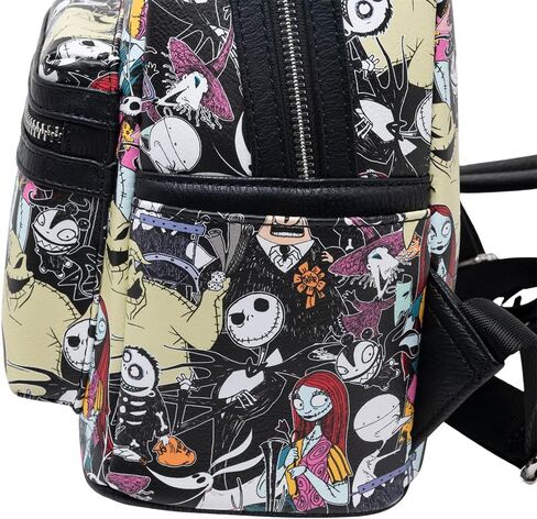 حقيبة ظهر صغيرة مطبوع عليها شخصيات Loungefly The Nightmare Before Christmas in Kuwait
