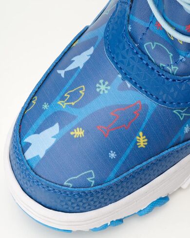 Nickelodeon Unisex-Child Boys' Baby Shark Winter Water Resistant Insulated Snow Boots (Toddler/Little Kid) in Saudi Arabia