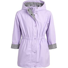 URBAN REPUBLIC Girls’ Raincoat – Waterproof Anorak Slicker Shell Windbreaker Rain Jacket (7-16)