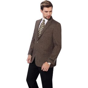 P&L Men's Premium Wool Blend Business Blazer Dress Suit Jacket