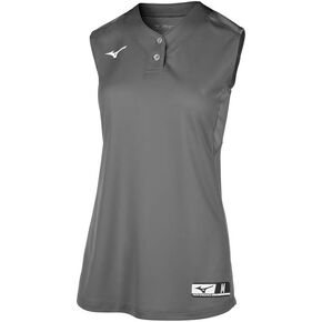 Mizuno Aerolite 2-Button Fastpitch Softball Jersey Sleeveless