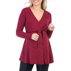 تونيك نسائي للحوامل ملفوف صناعي مع حزام خصر in Kuwait