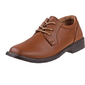 Josmo Boys Classic Oxford Casual Dress Shoe, Size 2 Little Kid, Brown in Saudi Arabia