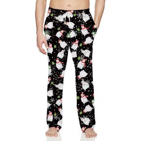 Vogseek Men Christmas Pajama Pants Men's Pajama Christmas Sleepwear Men Pajamas Christmas Vacation Sleep Pant With Pockets