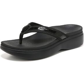 Vionic Women's Sunrise High Tide II Toe-Post Platform Sandal- Supportive Ladies Leather Walking Sandals That Include Three-Zone Comfort with Orthotic Insole Arch Support, Medium and Wide Fit, Sizes 5-12