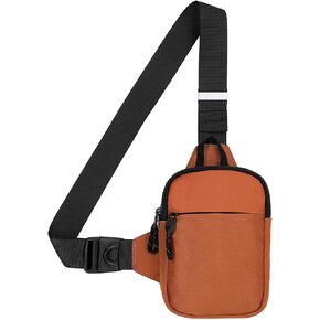 Long Keeper Mini Sling Bag - Men Women Small Waterproof Crossbody Bag Casual Phone Chest Bag for Travelling Hiking
