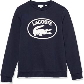 Lacoste Boy's Long Sleeve Branded Logo Crewneck Sweatshirt