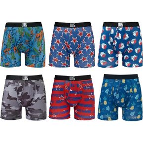 Warriors & Scholars | Mens Boxer Briefs | Boxer Briefs for Men Pack of 6 | Mens Boxer Briefs Underwear | Boys Boxer Briefs in Saudi Arabia