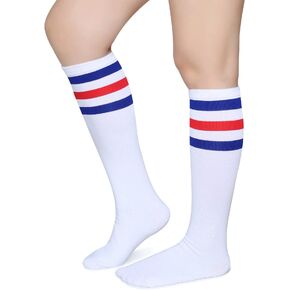 Pareberry Triple Stripes Soft Cotton Knee High Tube Socks for Men and Women in Kuwait