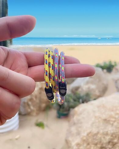 BTEYIVTA Handmade Nautical Rope Bracelet for Men Women & Teens Sunproof Colorfast Surfer Bracelet Beach Jewelry Birthday Gift for Him in Kuwait