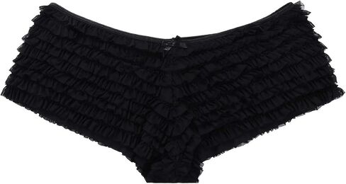 SHARICCA Womens Sexy Mesh Ruffle Panties Booty Boy Shorts Underwear in Kuwait