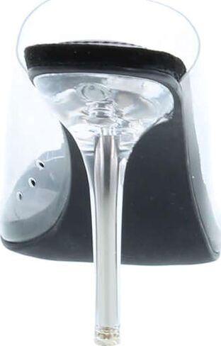 CAPE ROBBIN Allure Women's Dressy Peep Toe Clear Transparent Strap Slip On Clear Heels in Saudi Arabia