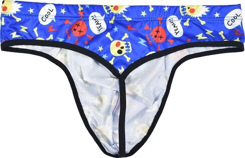 IKINGSKY Men's Printed G-string Underwear Low Rise Pouch Thong Sexy Y-back Under Panties for Men in Saudi Arabia