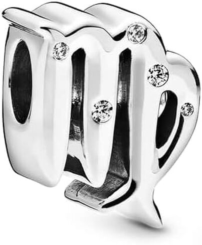 PANDORA Jewelry Sparkling Virgo Zodiac Cubic Zirconia Charm in Sterling Silver in Saudi Arabia