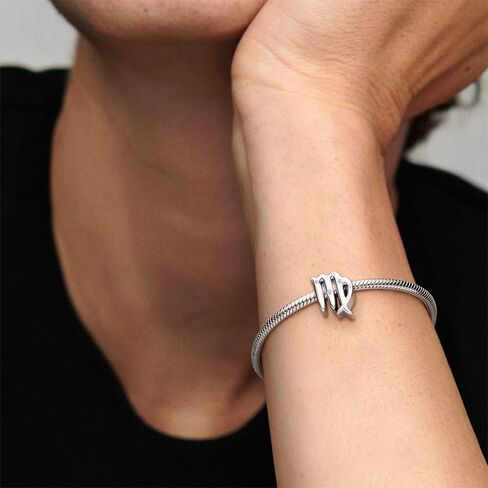 PANDORA Jewelry Sparkling Virgo Zodiac Cubic Zirconia Charm in Sterling Silver in Saudi Arabia