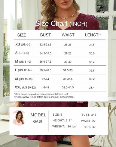 Zattcas إمرأة 2023 خريف شتاء كم طويل فستان قصير منقط سويسري رقبة على شكل V خصر إمبراطوري كشكش فستان بيبي دول غير رسمي in Kuwait