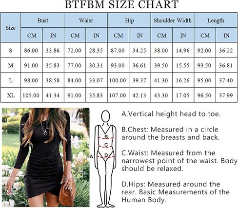 فساتين BTFBM للسيدات أنيقة مكشكشة وأكمام طويلة ملفوفة من الأمام بلون سادة كاجوال أساسية in Kuwait
