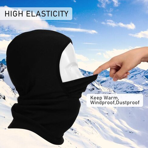3 Pieces Kids Balaclava Hat Winter Ski Face Covering Windproof Thermal Neck Warmer Gaiter for Cold Weather Outdoor Sports in Kuwait
