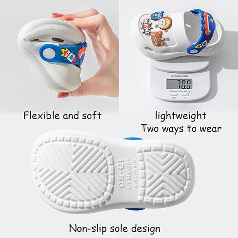JSSTSHZH Toddler Kids Clogs Boys Girls Garden Shoes Cartoon Slides Sandals Children Beach Slipper Slides in Saudi Arabia