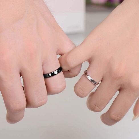 MJartoria Matching Necklaces for Couples-His Crazy Her Weirdo Engraved Ring Pendant Necklaces Anniversary Valentines Day Gifts for Boyfriends Girlfriends in Kuwait