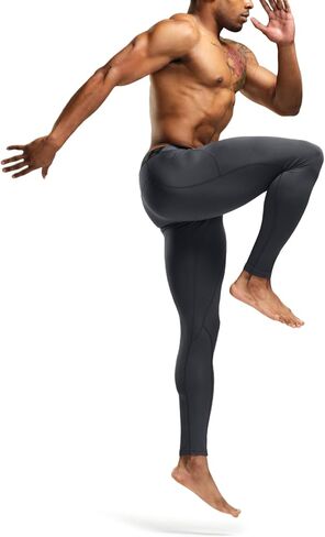 TSLA Men's Thermal Compression Pants, Athletic Sports Leggings & Running Tights, Wintergear Base Layer Bottoms in Kuwait