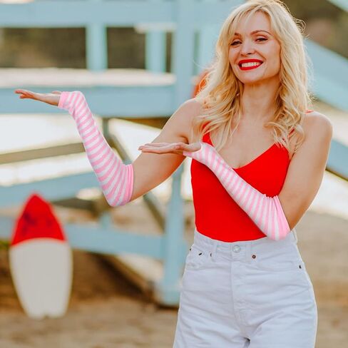 2 أزواج الشرير القوطية روك تدفئة الذراع الطويلة متماسكة أصابع قفازات الإبهام ثقب بسط القوطي اكسسوارات النساء شريط قفازات ايمو in Saudi Arabia