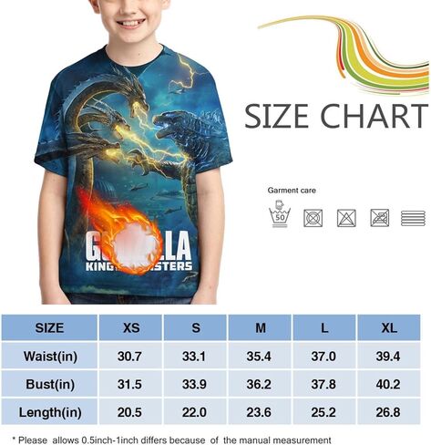 تي شيرت Midz Teen Shirt Monster Dinosaur تي شيرت مطبوع ثلاثي الأبعاد للأولاد والبنات تي شيرت برقبة دائرية وأكمام قصيرة in Kuwait