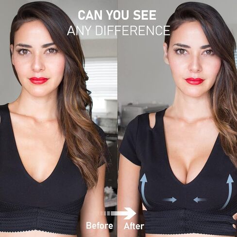 شريطان لرفع الثدي - شريط رفع الثدي، شريط للجسم لرفع الثدي مع زوجين من بتلات الثدي السيليكون حمالة صدر لاصقة قابلة لإعادة الاستخدام و50 قطعة شريط مزدوج الجوانب، شريط بوب للثدي الكبير، كوب A-G، أسود وعاري in Kuwait