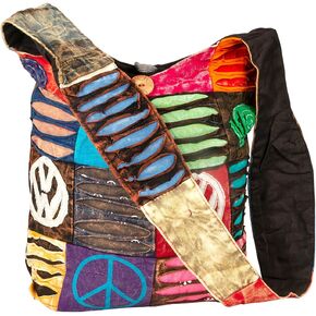 Hobo Colorful Shoulder Bag Women Sling Slouch Hippie Boho (OM-Peace) in Kuwait