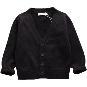 PTPUKE Unisex Boy' Girls' Cardigans Sweater V-Neck Long Sleeve Button Soild Cotton Knit Sweaters for 1-8 Years in Kuwait