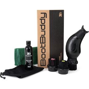 Boot Buddy 3.0 Shoe Cleaner & Brush Kit: Cleans Sneakers, Cleats, Hiking Boots, Walking & Running Shoes & Outdoor Footwear in Minutes. 3 Detachable Brush Heads for Every Shoe Type, Solution & Towel. in Saudi Arabia